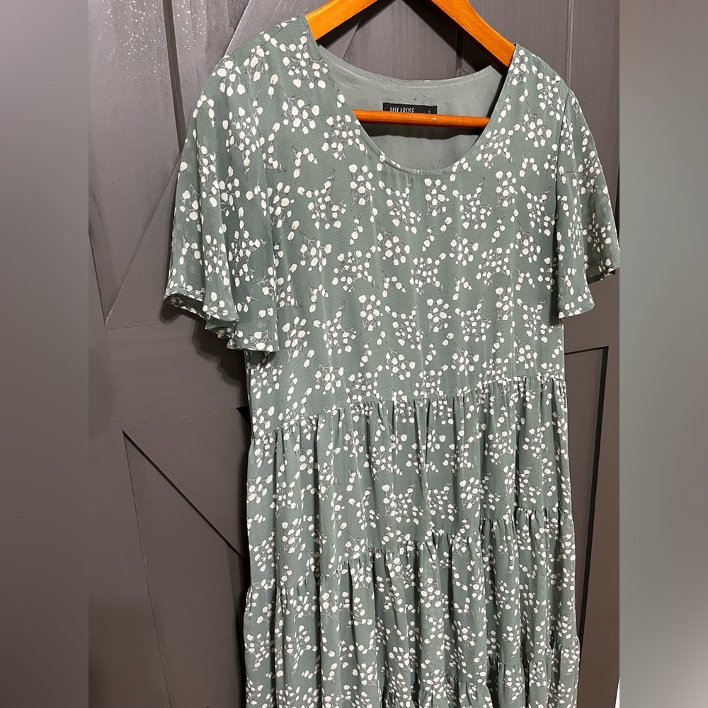 Mikarose Green&White Floral Dress - Picture 2 of 4